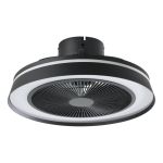 Eglo Ceiling Fan Vallonia 1 ABS Matt Black 31.7W 3200lm - 827-865 Tunable White + RGB | Dimmable