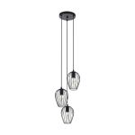 Eglo Pendant Newtown Steel Black | IP20 - Suitable for 3x E27 