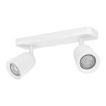 Eglo Ceiling Spot Camaldoli Steel White | Suitable for 2x GU10
