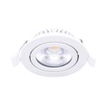 Noxion LED Adjustable Slim Spot White Round 6W 520lm 60D - 927 Extra Warm White | 85mm - IP54 - Dimmable - Best Colour Rendering