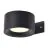 D'Lite Wall Light Lucia Black 1.5W - 830 Warm White | IP54 - Solar Battery - Light Sensor