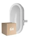 Multipack 6x Ledvance LED Bulkhead White 11W 800lm - 840 Cool White